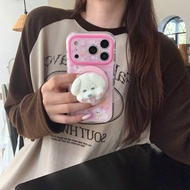 Magnetic Attraction Pet Bichon is suitable for Apple devices15Cute cartoon phone case17Popular serie