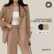 🇲🇾 DESINCE Women Smart Casual Blazer Jacket Woman Outerwear Blazer Wanita WT 052