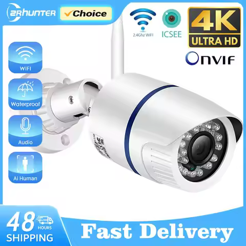 BESDER H.265 HD Bullet Camera IP66 Waterproof Security IP Camera Outdoor Audio Camera IP DC12V / 48V