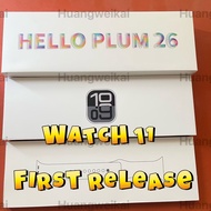 first release  watch 11 Amoled 2026 H26 pro+  TOP  HELLO PLUM   smart watch NFC 46mm sports smart wa