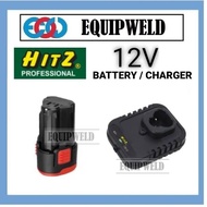HITZ 12V X 2.0AH BATTERY PACK / CHARGER FOR HB-3118 / HB-3131 / HB-3130 / HB-3222 / HB-3224 (ORIGINA