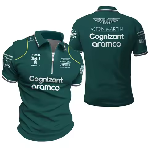 Men's Alonso 14 Aston Martin Racers Jersey Summer Oversized Casual Teen Tops Racing Car Outfit
