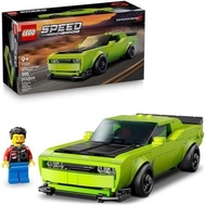 Speed Champions Dodge Challenger SRT Hellcat Sports Car Toy - Building Set for Learning - 77237