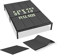 Upgraded S-Curved Rib Bunkie Board Full Size 54'' x 75' 10mm Heavy Duty Under Mattress Bed Support S