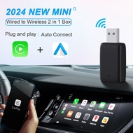 FKTP New XUDA carplay wireless carplay adapter Wired to wireless 2in1 CarPlay Dongle Android Auto Ad