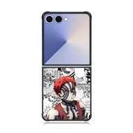 Phone Case Samsung Z Flip Fold 7 6 5 4 3 Phone Custom Akaza Demon Slayer