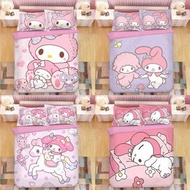 My melody 床單套裝 枕頭袋 床笠 被套 枕套 床上用品 送禮 家居 日用品 melody公仔 禮物