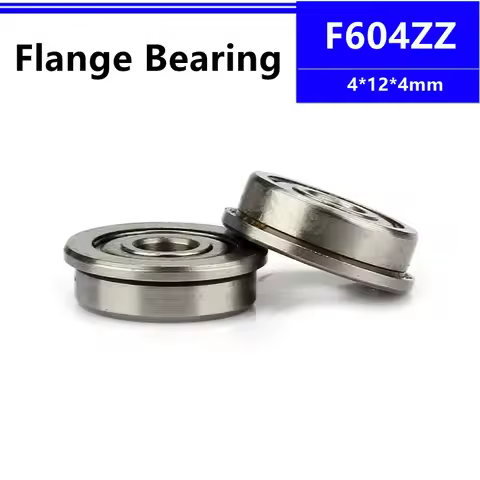Flanged bearing F604ZZ 4*12*4mm LF1240ZZ flange deep groove ball bearing 4x12x4mm F604Z