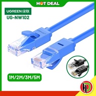 Hotdeal 1M/2M/3M/5M/10m Ugreen UG-NW102 Cat 6 U/UTP Lan Cable (Blue/Black) UG-NW102-11201 / UG-NW102