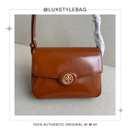 Tory Burch T Monogram Robinson Convertible Shoulder Bag Brown