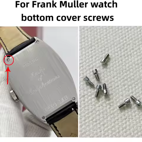 Back Cover Screws for Frank Muller Watch Bottom Cover Screws FM Back Shell All Steel Flat Head Screw