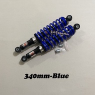 340mm API EX5 RXZ KRISS WAVE Rear Shock Absorber - BLUE/YELLOW/BLACK