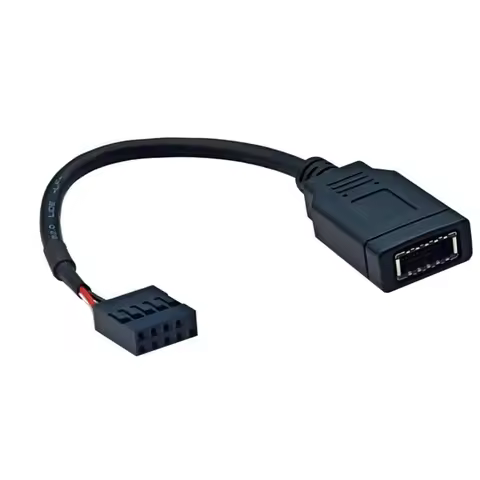 Portable USB2.0 9PIN To Type E Motherboard Header Adapter Cable Featuring Front Type C Connectors Fo