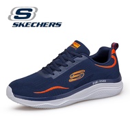 Skechers สเก็ตเชอร์ส รองเท้าผู้ชาย Men GOrun Lite Sublimation Running Shoes - 220896-CCBL Air-Cooled Goga Mat M-STRIKE Hyper Burst, Ortholite, Our Planet Matters- Recycled Kasut Sneaker Performance, Sport Lelaki
