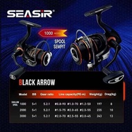 Reel SEASIR Black Arrow 1000–3000 | 13kg Drag, Light & Strong, Daily Spinning