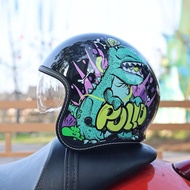 ORZ-507 Harley motorcycle retro helmet men's and women's half helmet retro cruise 3/4 helmet scooter
