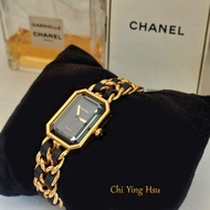 Chanel H0001 🎀實拍🎀香奈兒首映系列premiere手錶M尺寸方糖腕錶~二手（8.8.成新）