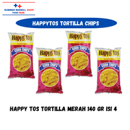 [PAKET HEMAT ISI 4] HappyTos Tortilla chips Original Merah 140 Gr PROMO MURAH