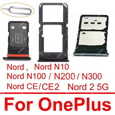 Sim Card Tray Holder For Oneplus Nord N300 N200 N100 Nord N10 Nord 2 CE CE2 5G Sim Slot Socket Card 