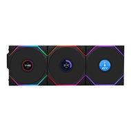 CASE FAN (พัดลมเคส) LIAN LI UNI FAN TL120 LCD REVERSE BLADE WIRELESS PACK-3