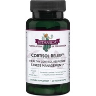 Vitanica Cortisol Relief, Dr. Formulated , Stress, Cortisol Manager Supplement, Vegan, 60 Capsules (