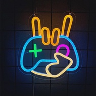 Neon Sign for Home Decor for Room Decoration Bedroom Accessories Game on LED Gamer Wall Teen Gaming