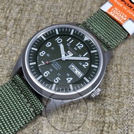 [Watchwagon] Seiko 5 Sports SNZG09J1 Made in Japan Automatic Green Nylon Strap Gents Military Sports Watch SNZG09J snzg09