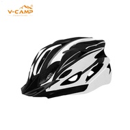 ✟✜﹍V-camp Bicycle helmet Adjustable Mountain Bicycle Road Bike Cycling Helmet Ultralight EPS+PC Cover MTB Road Bike Helm