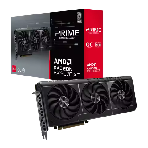 Good Prime 2025 New Radeon RX 9070 XT OC 16GB GDDR6 PCIe 5.0 VGA Video Card AMD 9070xt Chipset Fan C