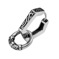 lu Earrings for Men Women Double Hoop Earrings Geometric Earrings Punk Earrings