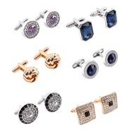 8 ️ ⃣ Diamond Austrian Crystal French Cufflinks Simple Hollow Flower Cufflinks cufflinks cufflinks c