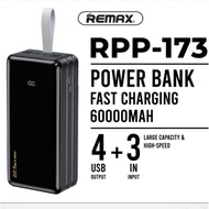 🔥ORIGINAL REMAX  60000mAh 🔥RPP-173 Ultimate Edition Power bank LARGE CAPACITY 60000 mAh USB Power ba