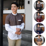 Koko Shirt For Adult Men Long Sleeve With Qynang motif, The Latest Combination Of Batik Motifs Khozens Store