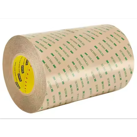 12 in. x 180 ft 9495LE Adhesive Transfer Tape. Double Coated Polyester Tape Roll with 300LSE Laminat