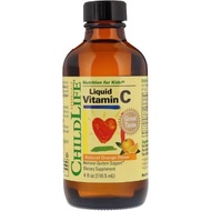 ChildLife, Essentials, Liquid Vitamin C, Natural Orange Flavor, 4 fl oz (118.5 mL),Exp 07/2027
