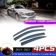Windows Visor for Mercedes Benz C Class W205 180 160 450 Sedan 2015~2021 Awnings Wind Rain Smoke Def