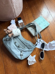 多年正版正貨商標門市現貨 可免息分期 balenciaga 巴黎世家 denim blue classic city bag 頹廢 工業風 中古 腋下包 袋 中古 復古 袋 tiffany blue 
