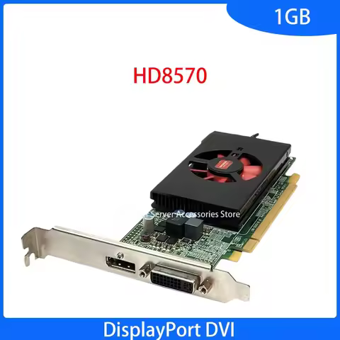 Used Original HD 8570 1GB Displayport DVI For Windows 10 Video Card Graphics Card HD8570 1G DDR3 PCI