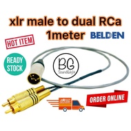belden 2rca to xlr male cable 1meter