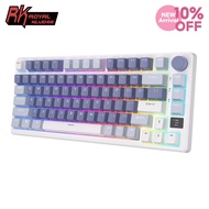 Royal Kluge RK M75 Wireless Keyboard 2.4G With Screen 81 Key 3 Mode