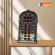 [Perfk1] Azan Clock Mosque Prayer Clock Music Playing Calendar LED Prayer Clock