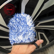 Car Wheel Hub Cleaning Gloves Plush Wiping Gloves Wheel Hand Care Scrubbing Car Hub Gloves F4j1