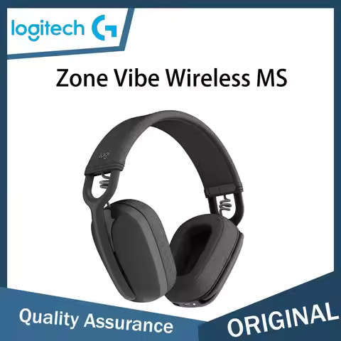 Logitech Zone Vibe Wireless MS wireless head mounted office headphones noise cancelling 20 hours bat