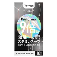 Yommee 3 Times 6 Times 9 Times Performa Dotted Natural Latex Rubber Condom Hyaluronic Acid Moisture