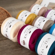 50g Multi Color Lace Yarn Crochet Infant Silk Cotton Cord Hand Knitted Crochet Yarn Soft Warm Baby Yarn for DIY Sweater Thread