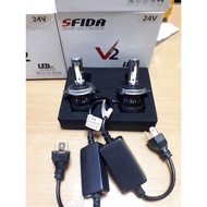 H4 24volt 36watt 1 Color Led Lamp