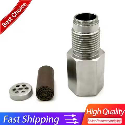 2pcs Oxygen Sensor Spacer Engine Light Adapter Bung Catalytic Converter Fix M18*1.5 oxygen sensor
