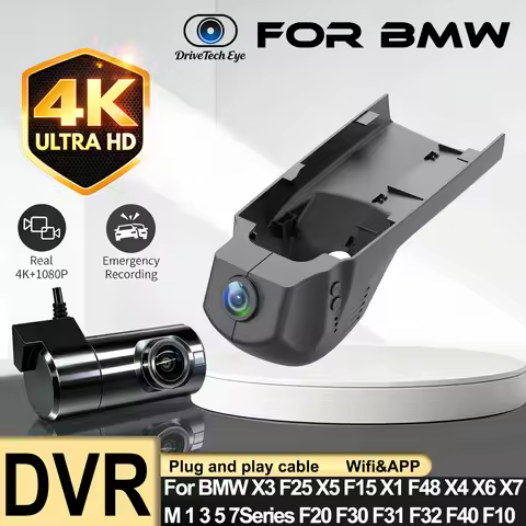 New 4K 2160P Car DVR Dash Cam Camera For BMW X3 F25 X5 F15 X1 F48 X4 X6 X7 M 1 3 5 7 Series F20 F30 