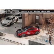 MINI STATION PANDEM GR86，RED #86 WITH CARBON HOOD BLACK TOP