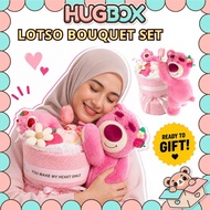 🌈HugBox Lotso Bouquet Set Bunga Lotso Birthday Gift Bouquet Doll Lotso Gift Lotso Flower Lotso Plush